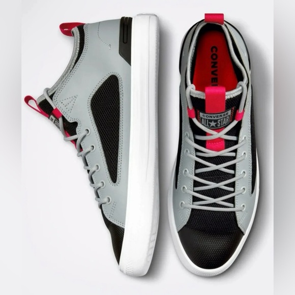 Converse Chuck Taylor All Star Ultra OX Unisex Gray/Black/Red Shoe/Sneaker | NEW - Picture 2 of 10